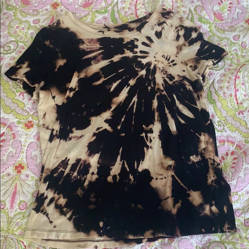 Black tie dye t shirt